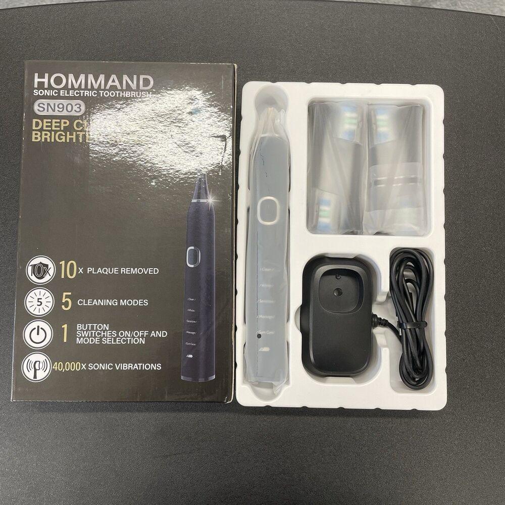 Sonic Electric Toothbrush SN903 with 4 Brush Heads USB Rechargeable 5 Modes
